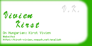 vivien kirst business card